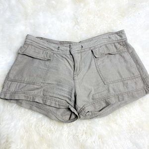 Union Bay Linen Blend Khaki Shorts